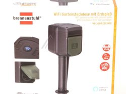 1154540601 WIFI GARTENSTECKDOSE MIT ERDSPIESS, 2-FACH, 10M KABEL