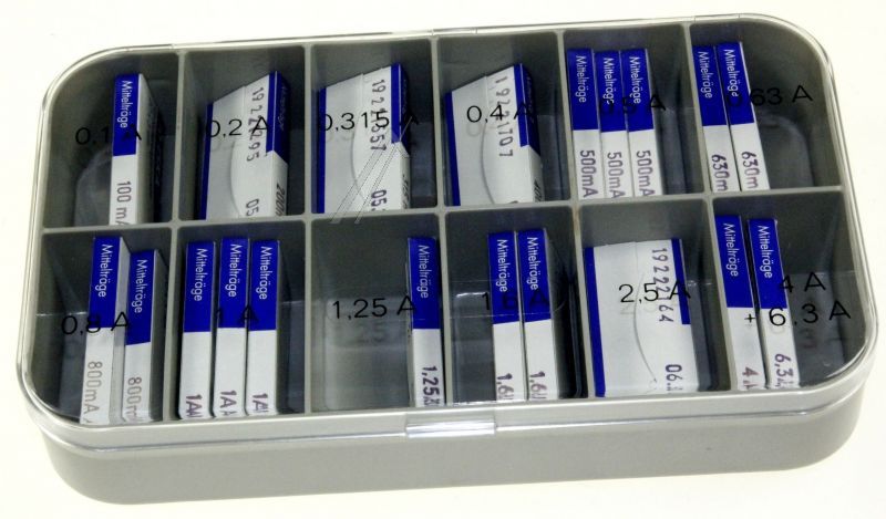 ASSORTIMENT SICHERUNGEN MITTELTRÄGER 5X20