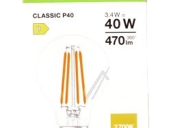 LED CLP40 3.4W LED CLP40 3.4W 827 FILCL E14 P LEDV