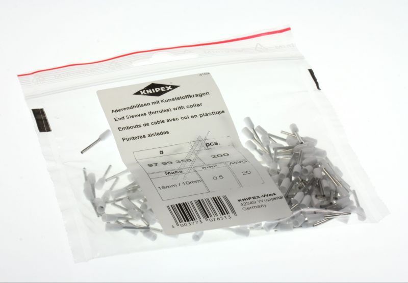 97 99 350 ADERENDHÜLSE 0,5MM², AWG 20, 200 STÜCK