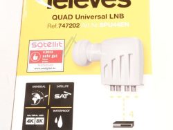 747202 LNB QUADTWIN 4 AUSGÄNGE: HH/ VH/ HB/ VB, GAIN 60DB