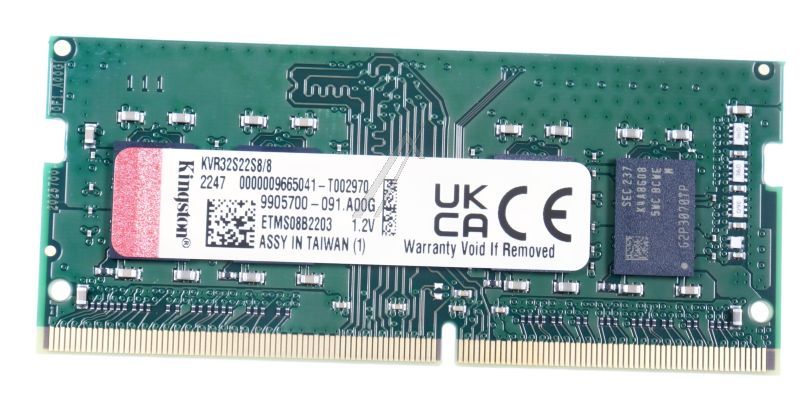 KVR32S22S8/ 8 VALUERAM 8GB DDR4 PC4-25600 CL22