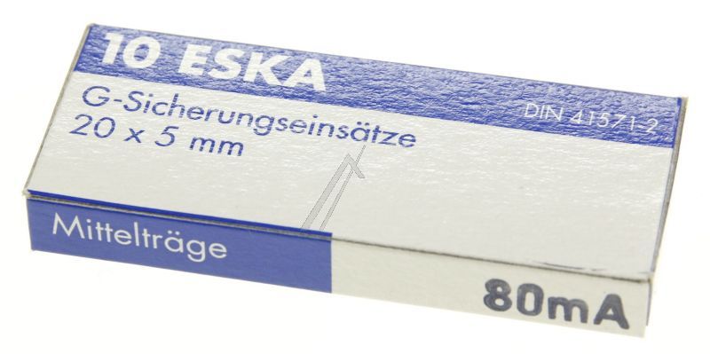 0,08A-M FEINSICHERUNG 5X20 INHALT:10STK. -ROHS-KONFORM-