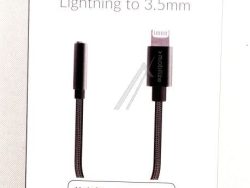29098 MFI LIGHTNING AUF 3,5MM ADAPTER, SCHWARZER MANTEL