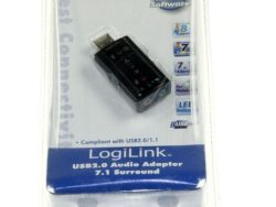 UA0078 USB2.0 ZVUNA KARTA, 7.1 VIRTUAL 3D SOUNEFFEKT, LOGILINK