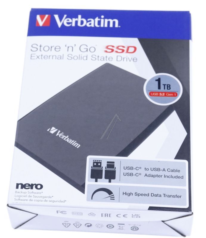 32182 1TB STORE  N  GO SLIM PORTABLE SSD USB 3.2 GEN 1/ USB-C FESTPLATTE SCHWARZ