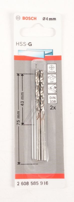 2.608.585.916 BURGIJA ZA METAL HSS-G,  DIN 338