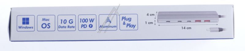UA0415 USB-C HUB 10-PORT: 8× USB-C 3.2 GEN2, 2× USB-A 3.2 GEN2