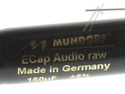 150UF-63V ECAP63-150 AUDIO-ELKO AXIAL 85° 14X37MM BIPOLAR RAU