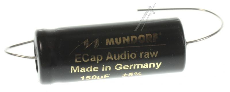 150UF-63V ECAP63-150 AUDIO-ELKO AXIAL 85° 14X37MM BIPOLAR RAU