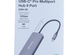 32152 USB-C-HUB 9-IN-1: 2× USB-A 3.2 GEN1, 2× USB-A 3.2 GEN2, 2× USB-C 3.2 GEN2, HDMI, SD/ MICROSD, LAN (RJ45)