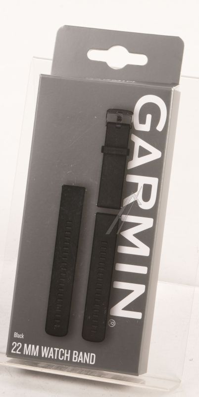 010-13256-21 GARMIN ERSATZARMBAND (22MM), SILIKON SCHWARZ/ SCHIEFERGRAU