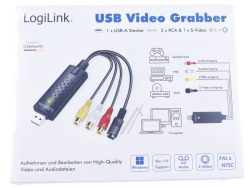 VG0030A USB 2.0-A/ V-GRABBER, USB-A/ M ZU 3XCINCH MINIDIN5/ F, LOGILINK