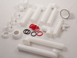 61001104 ANSCHLUSSSET 2B/ 1½B MIT PLATZERSPARNIS