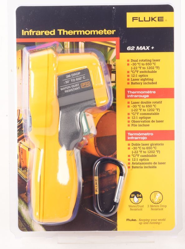 FLUKE-62 MAX 5065907 FLUKE-62 MAX IP54 IR-THERMOMETER -30 BIS 650°C