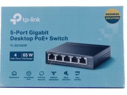 TL-SG1005P GIGABIT ETHERNET SWITCH,  5 PORT/ POE,  DESKTOP