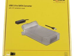 64086 USB-TYP-A ZU SATA KONVERTER MIT 3,5″ SCHUTZHÜLLE