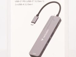 32158 USB-C-HUB 5-IN-1: 2× USB-A 3.2 GEN1, USB-C 3.2 GEN1, HDMI,  SD/ MICROSD