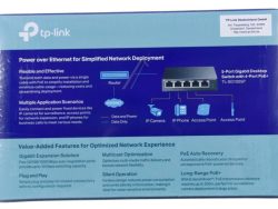 TL-SG1005P GIGABIT ETHERNET SWITCH,  5 PORT/ POE,  DESKTOP