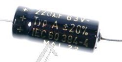 220UF-63V A22106310025 ELKO AXIAL 85° 10X25MM