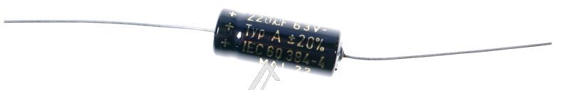 220UF-63V A22106310025 ELKO AXIAL 85° 10X25MM