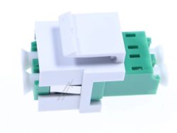 LWL-KEYSTONE VERBINDER,  LC-LC,  DUPLEX,  GRÜN
