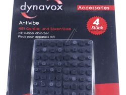 ANTIVIBE GERÄTE- UND BOXENFÜSSE GUMMI QUADRATISCH 40X40MM 4ER SET