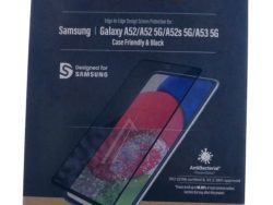 7253 ZAŠTITNO STAKLO EKRANA ZA SAMSUNG GALAXY A52/ A52 5G/ A52S 5G/ A53 5G CASE FRIENDLY, ANTIBACTERIAL, BLACK