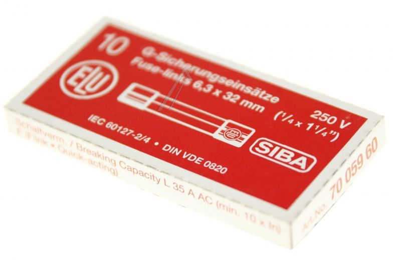 12,5A-F 189000.12,5 US-FEINSICHERUNG 6,3X32 INHALT:10STK. -ROHS-KONFORM-