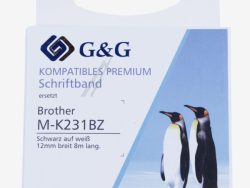 16833 FARBBAND FÜR M-K231BZ SCHWARZ AUF WEISS