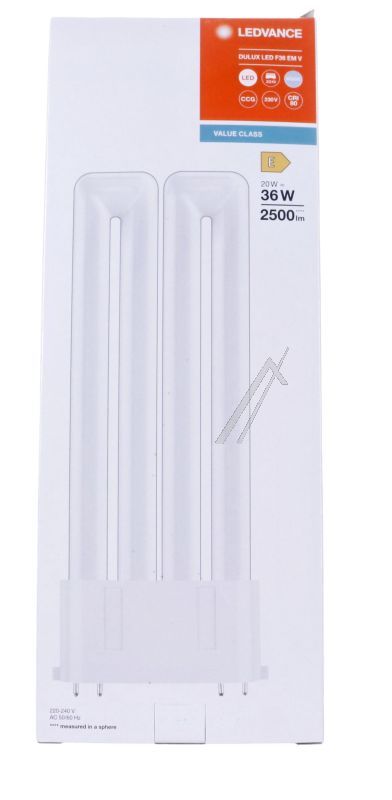 DULUX LED F36 E DULUX LED F EM & AC MAINS V 20W 840 2G10