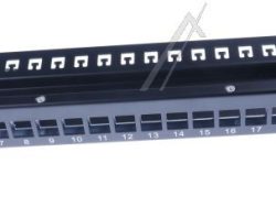 19″ KEYSTONE PATCHPANEL 24 PORT SCHWARZ