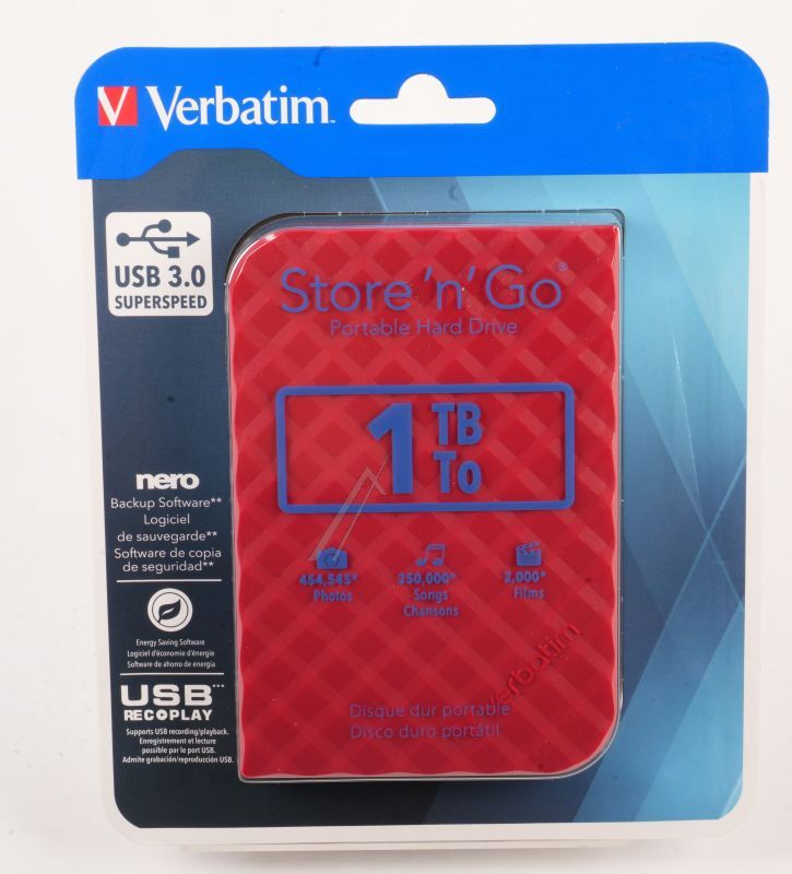 STORE´N GO 53203 1TB 2,5"/ USB 3.0 FESTPLATTE, RD